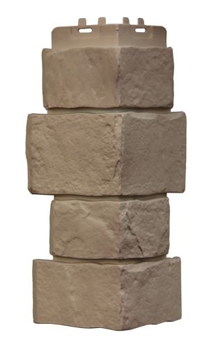 Угол фасадной панели наружный Крупный Камень Элит, изображение, фото | Сталь ТД