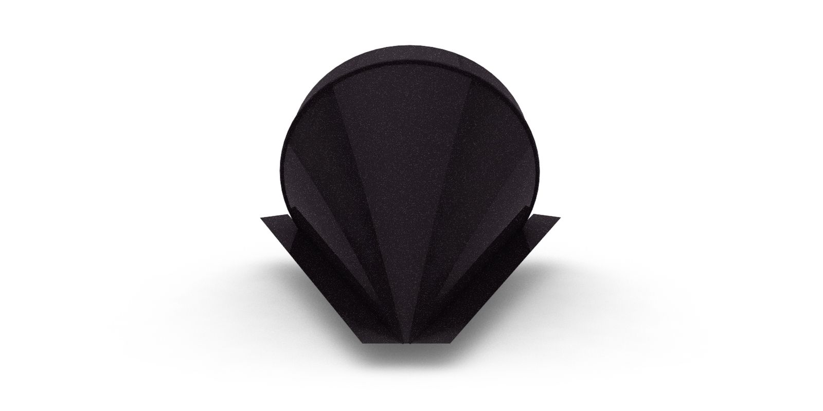 Заглушка полукруглого конька конусная с покрытием VALORI® 0,5 мм, изображение, фото | Сталь ТД