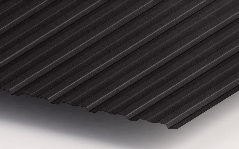 Профлист С10 с покрытием Стальной бархат 0,5 мм, изображение, фото | Сталь ТД