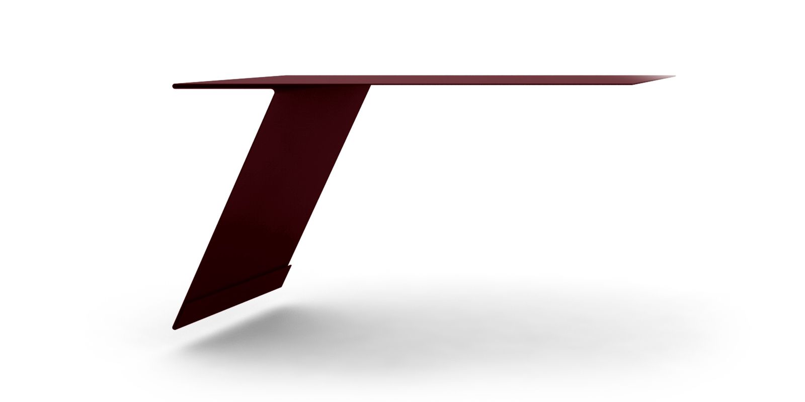 Планка карнизная фальц с покрытием PURETAN®, 0,5 мм, 2 м, изображение, фото | Сталь ТД
