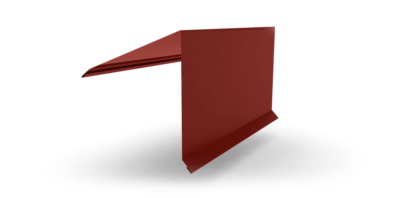 Планка конька односкатной кровли с покрытием Satin, 0,5 мм, 2 м, изображение, фото | Сталь ТД