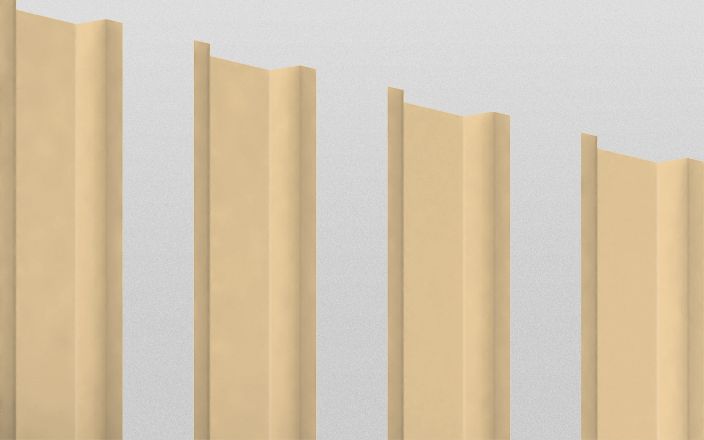 Штакетник металлический П-образный Ш*В 110 мм/2 м, классические цвета двухсторонний(дорогие), изображение, фото | Сталь ТД