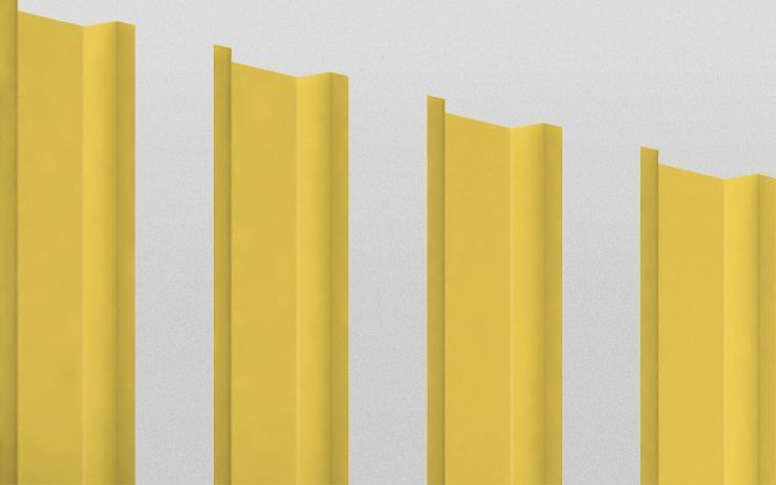 Штакетник металлический П-образный Ш*В 93 мм/1,6 м, классические цвета двухсторонний(дорогие), изображение, фото | Сталь ТД