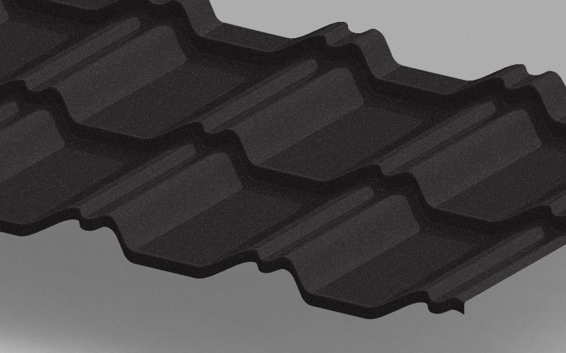 Модульная металлочерепица Kvinta Uno с покрытием PurPro Matt 180 0,5 мм., изображение, фото | Сталь ТД