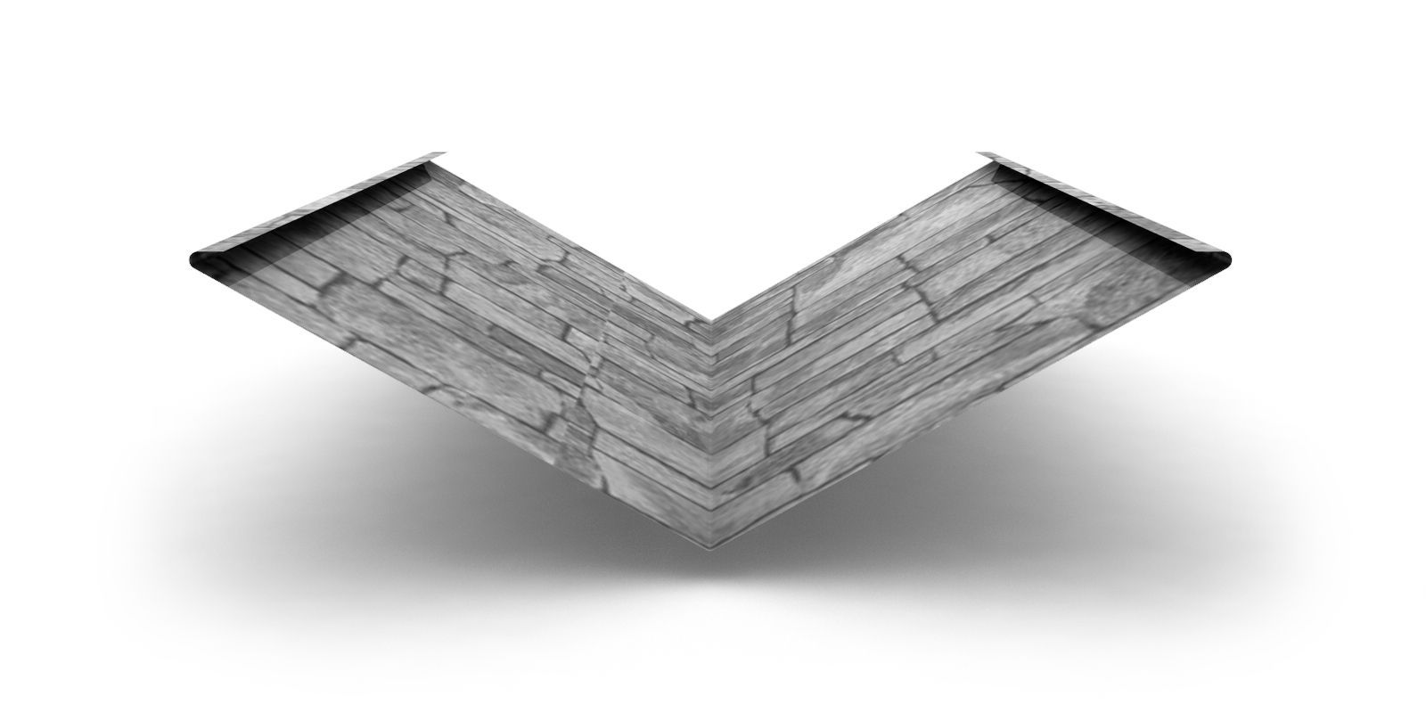 Планка ендовы с покрытием Ecosteel, 0,5 мм, изображение, фото | Сталь ТД