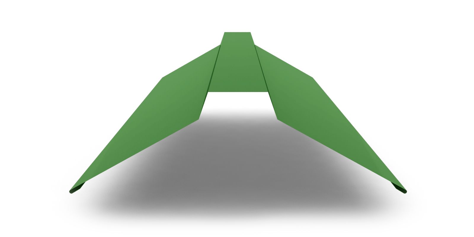 Планка конька плоского с покрытием Полиэстер, 0,45 мм, изображение, фото | Сталь ТД