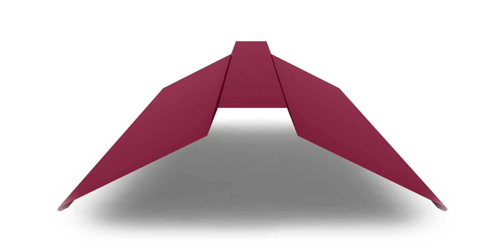 Планка конька плоского широкого с покрытием Atlas, 0,5 мм, изображение, фото | Сталь ТД