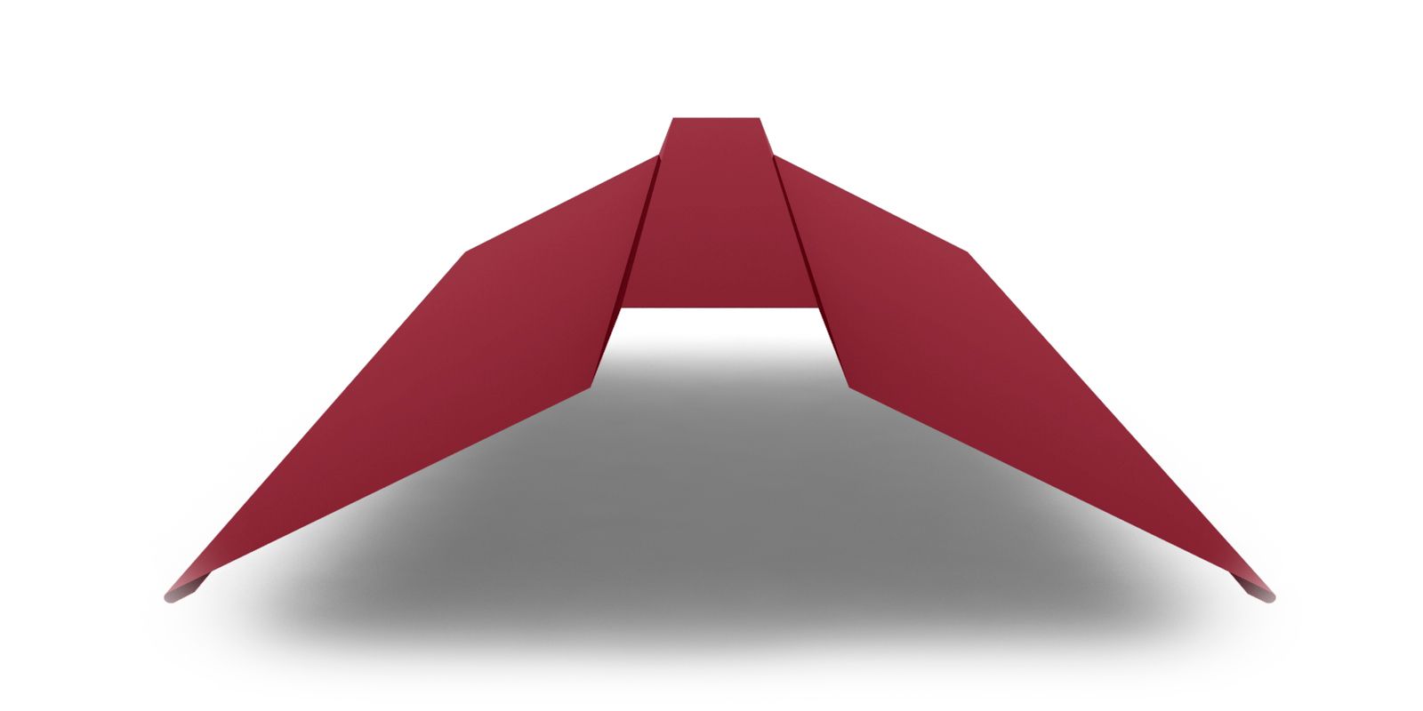 Планка конька плоского широкого с покрытием Satin, 0,5 мм, изображение, фото | Сталь ТД