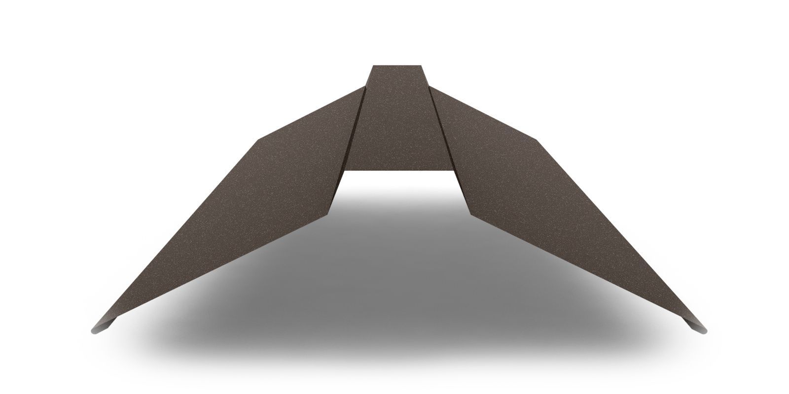 Планка конька плоского широкого с покрытием Drap, 0,45 мм, изображение, фото | Сталь ТД