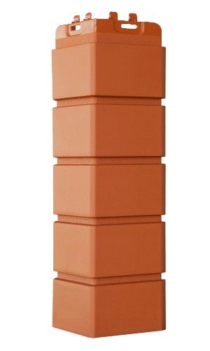 Угол фасадной панели наружный Клинкерный кирпич Стандарт, изображение, фото | Сталь ТД