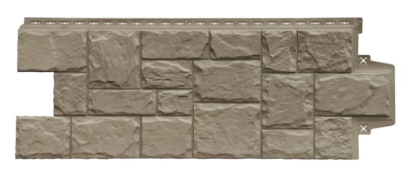 Панель фасадная Grand Line полипропиленовая Крупный Камень Элит, изображение, фото | Сталь ТД