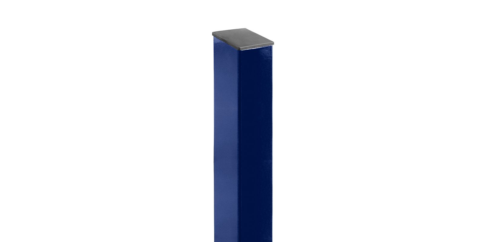 Столб оцинкованный с полимерным покрытием с отверстиями и заглушкой 60*40*1,4, 3 м, изображение, фото | Сталь ТД