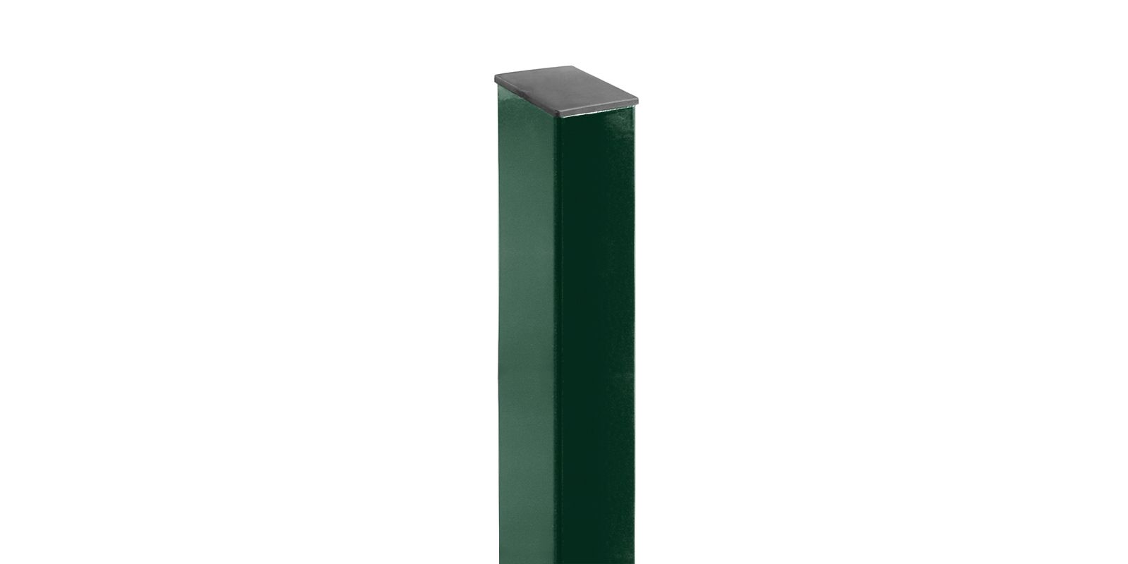 Столб оцинкованный с полимерным покрытием с отверстиями и заглушкой 60*40*1,4, 2,5 м, изображение, фото | Сталь ТД