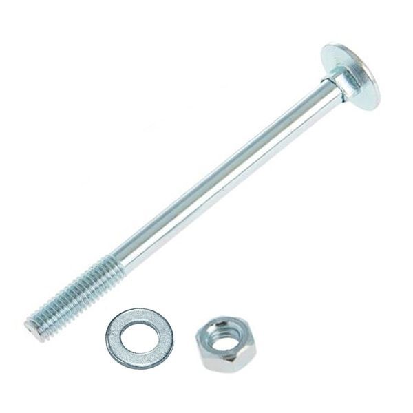 Крепление наконечника универсального к столбу (болт М6*85/100 + шайба + гайка антивандальная)