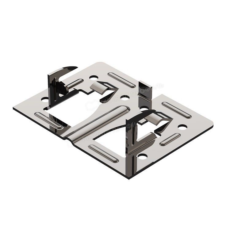 Кляммер скрытый завершающий с дистанциром ККСЗД-54х10 цинк