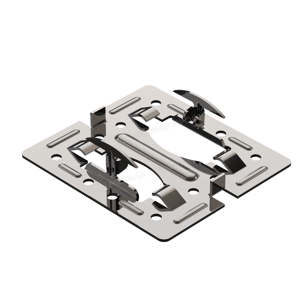 Кляммер скрытый рядовой с дистанциром ККСРД-80х10 нержавейка