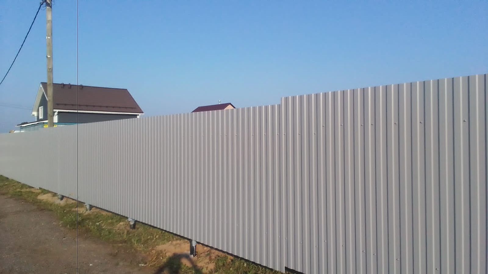 Забор из профлиста в Аропаккузи