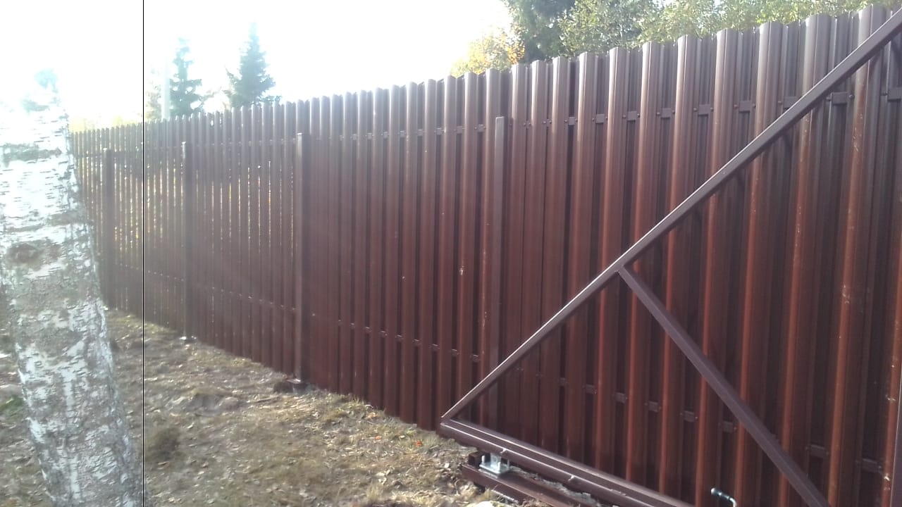 Забор из штакетника в Рябово