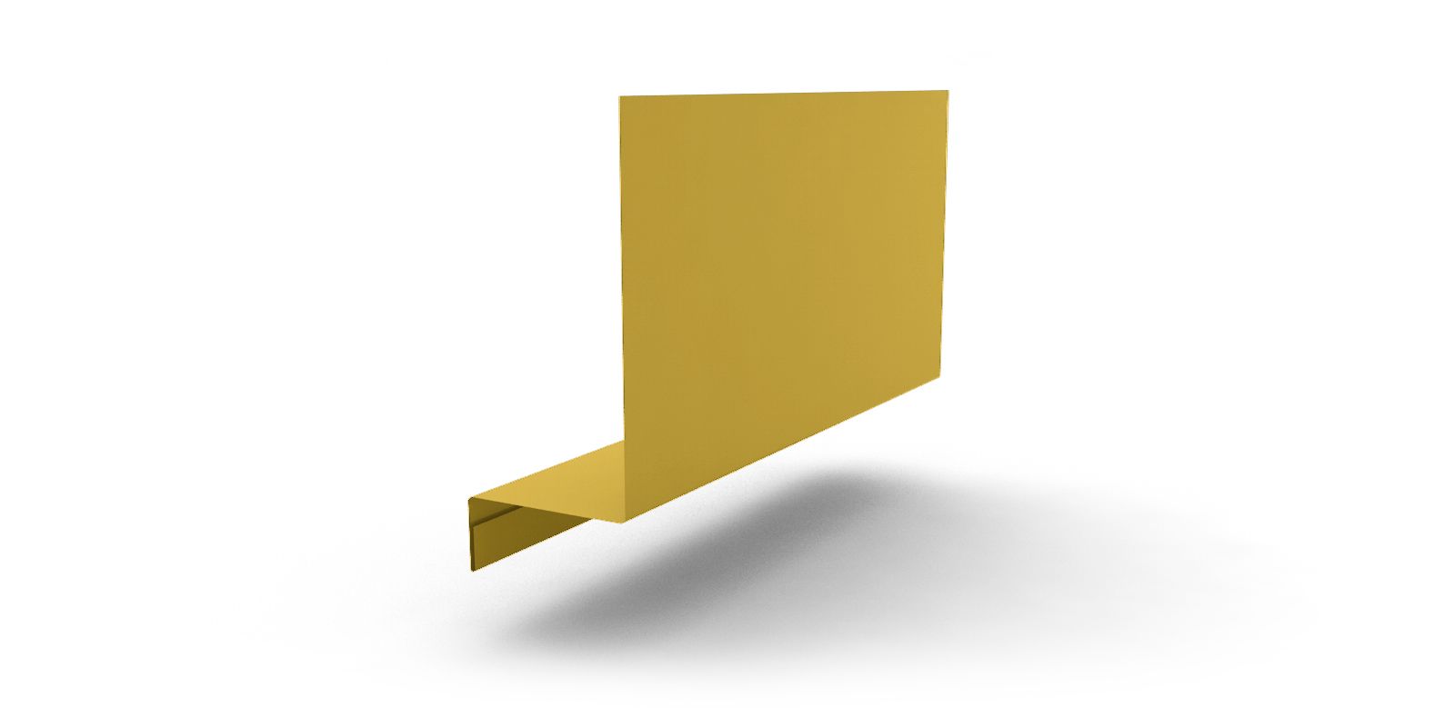 Планка примыкания боковая с покрытием NormanMP®, 0,5 мм, 2 м, изображение, фото | Сталь ТД