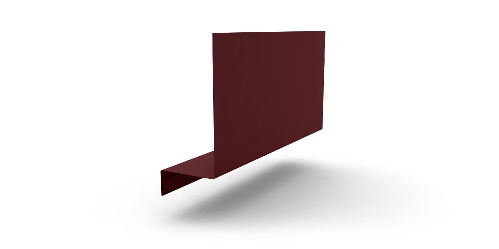 Планка примыкания боковая с покрытием PVDF, 0,5 мм, 2 м, изображение, фото | Сталь ТД