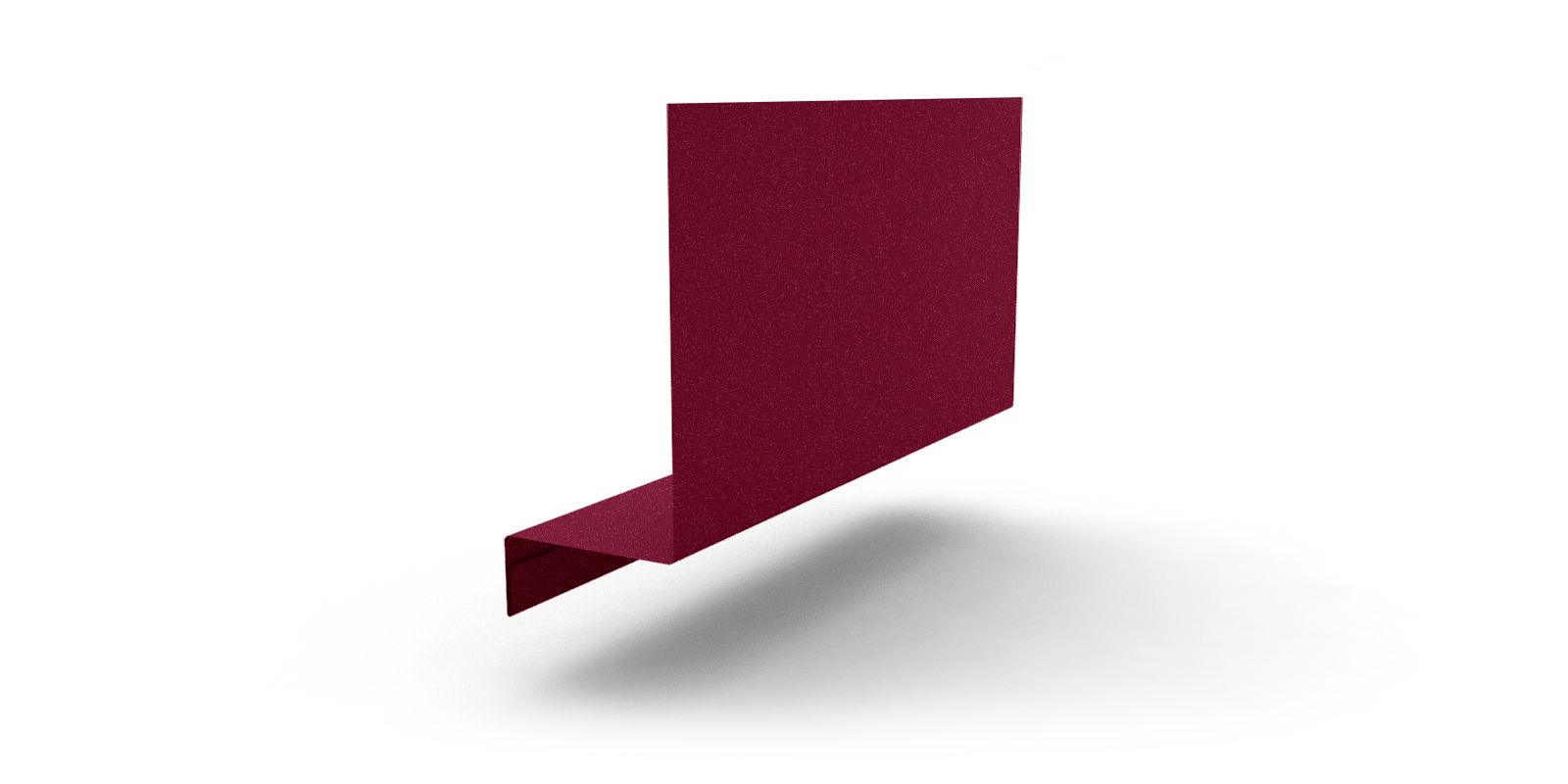 Планка примыкания боковая с покрытием Пластизол, 0,5 мм, 2 м, изображение, фото | Сталь ТД
