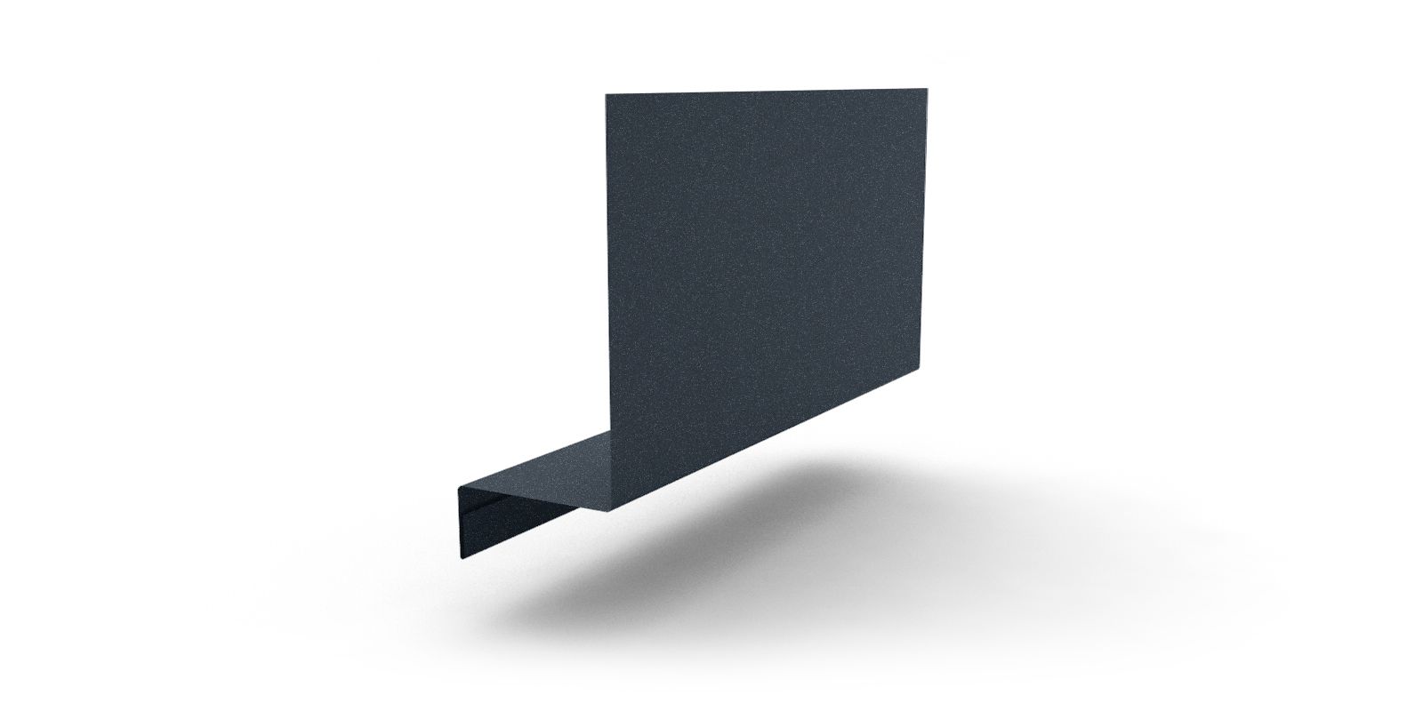 Планка примыкания боковая с покрытием Стальной бархат, 0,5 мм, 2 м, изображение, фото | Сталь ТД