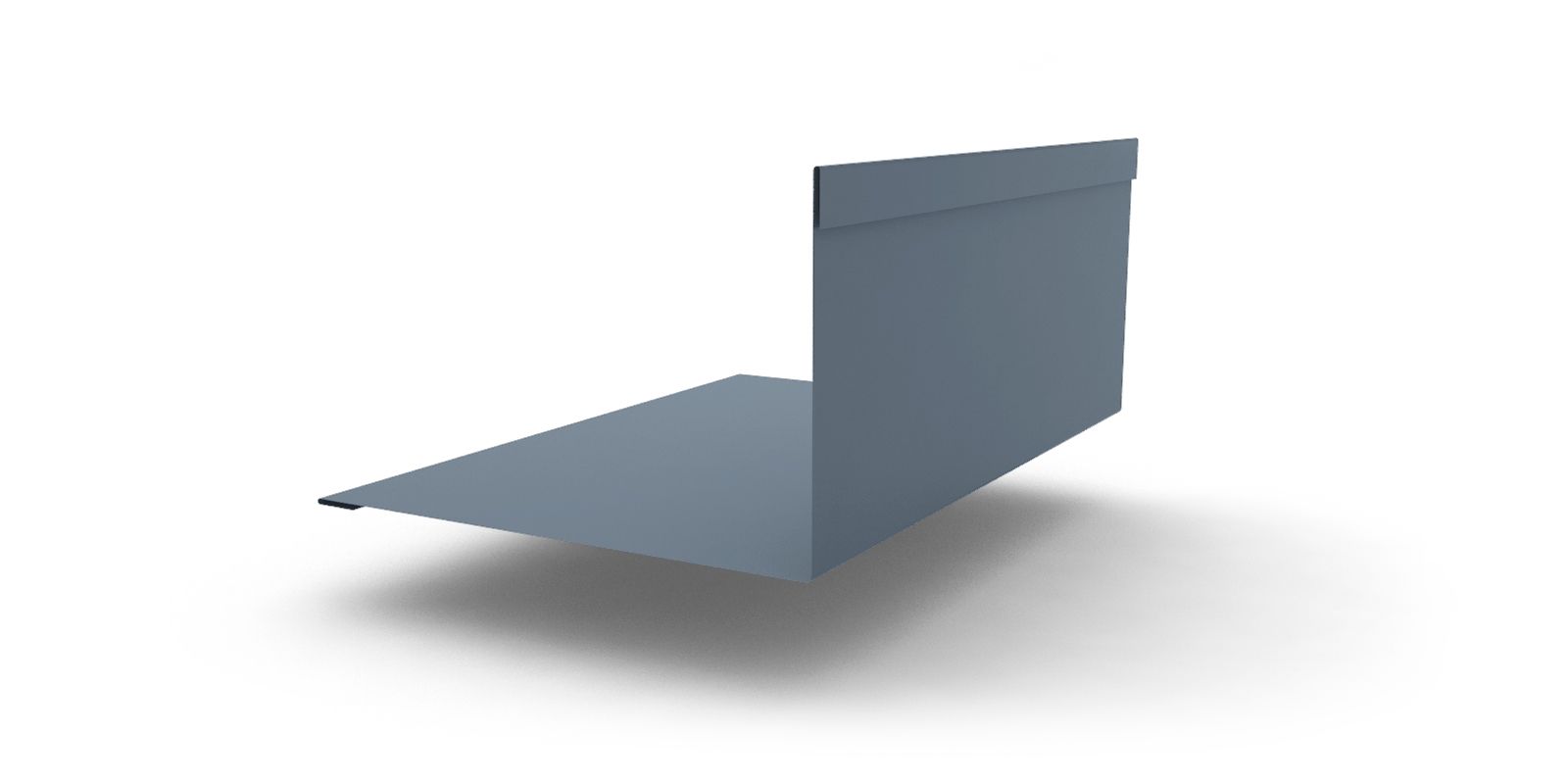 Планка примыкания к стене фальц с покрытием PURMAN®, 0,5 мм, 2 м, изображение, фото | Сталь ТД