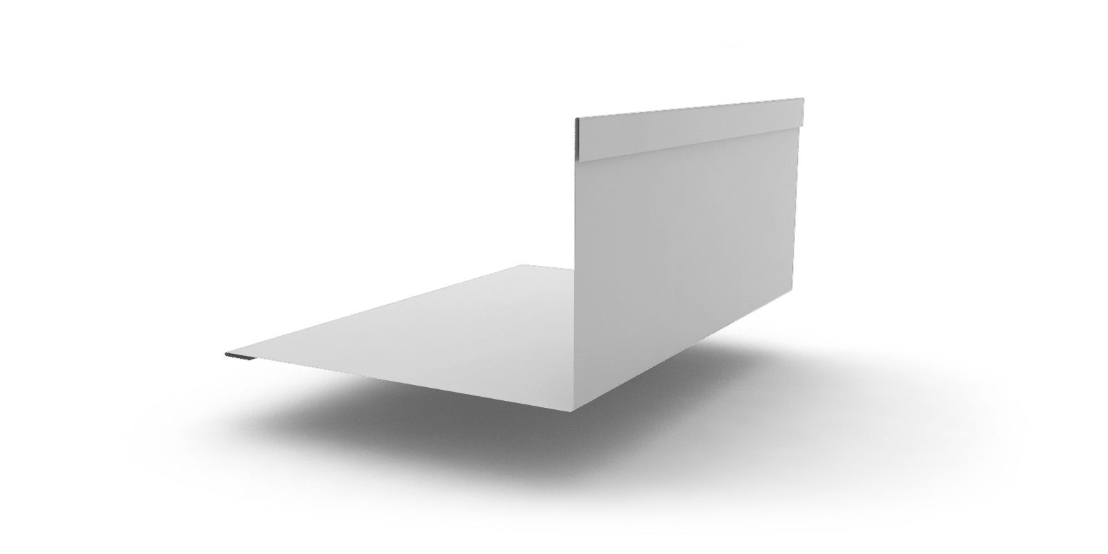 Планка примыкания к стене фальц с покрытием NormanMP®, 0,5 мм, 2 м, изображение, фото | Сталь ТД
