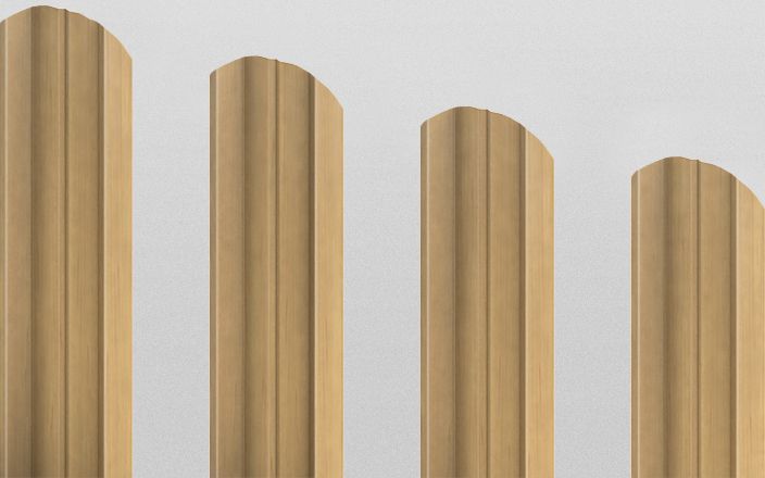 Штакетник металлический М-образный фигурный