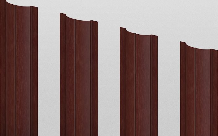 Штакетник металлический круглый