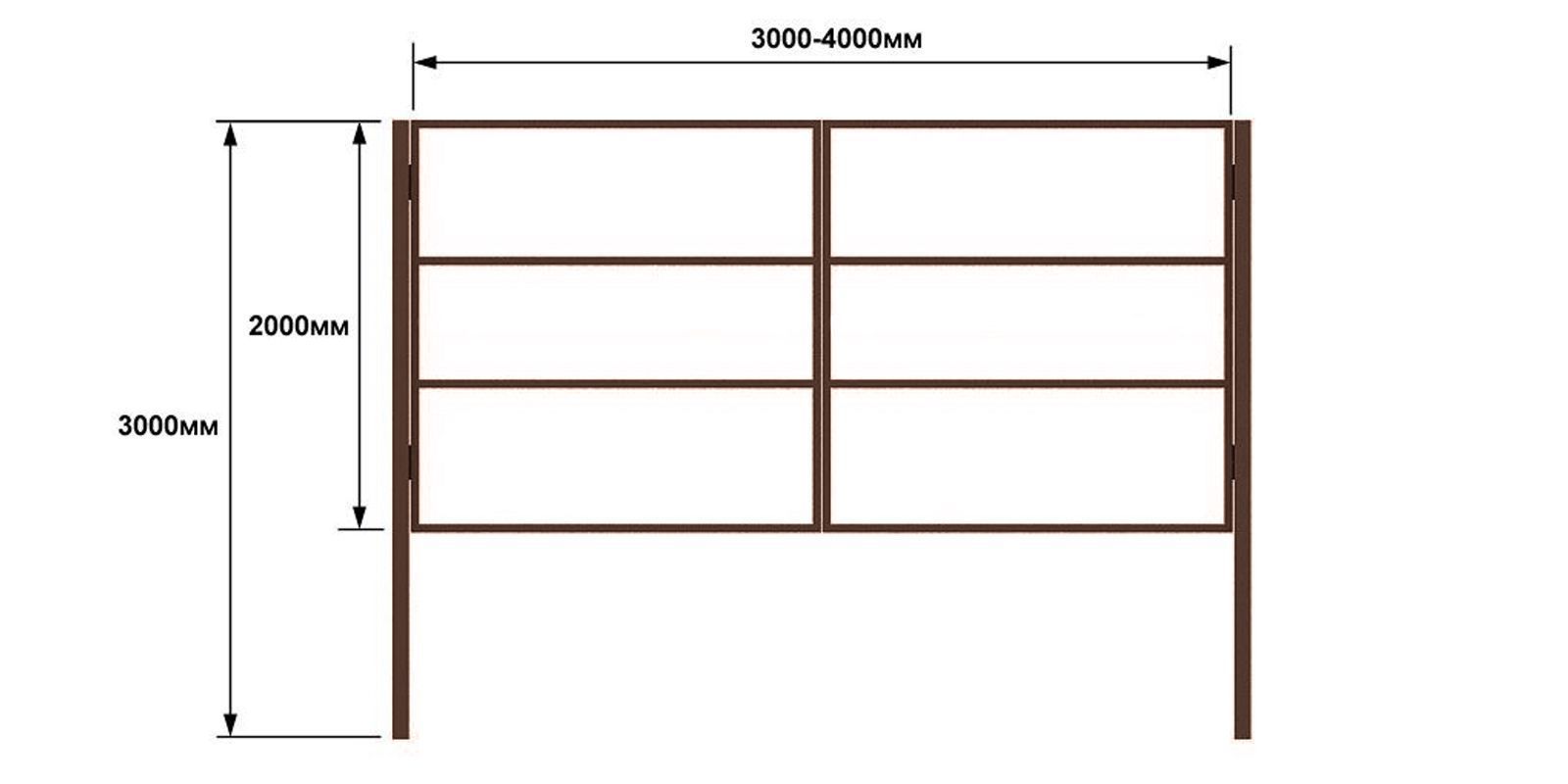Ворота с калиткой чертеж с размерами. Каркас распашных ворот (4м х 2м) с калиткой (1м х 2м) из профильной трубы. Ворота распашные металлические чертеж 4400 мм. Ворота из профильной трубы 60х40 чертеж. Каркас ворот откатных 4000 1800мм с калиткой.