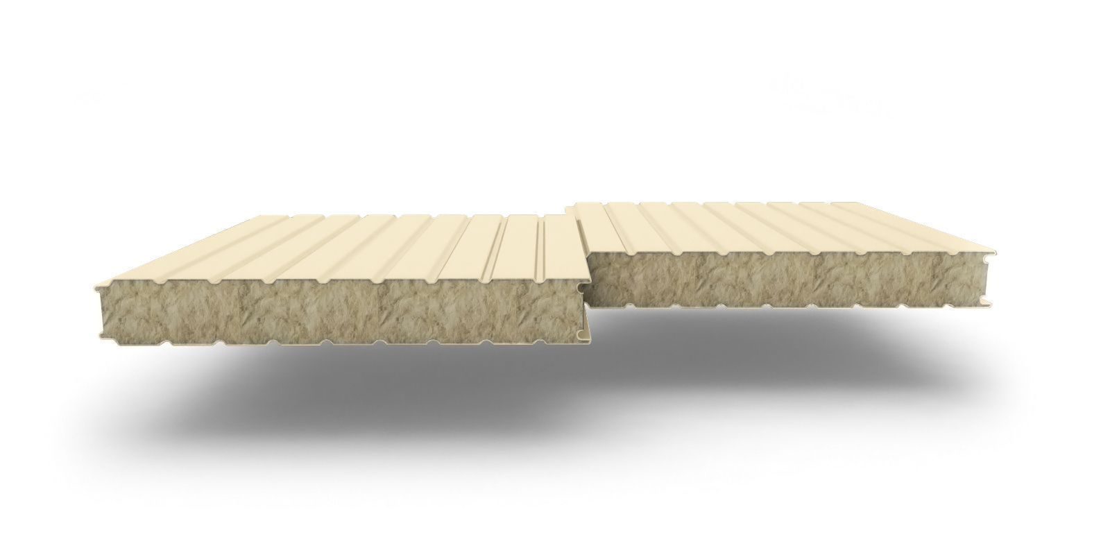 Стеновые трехслойные сэндвич-панели с наполнителем из минеральной ваты, 180 мм, ТУ, 1190 мм, изображение, фото | Сталь ТД