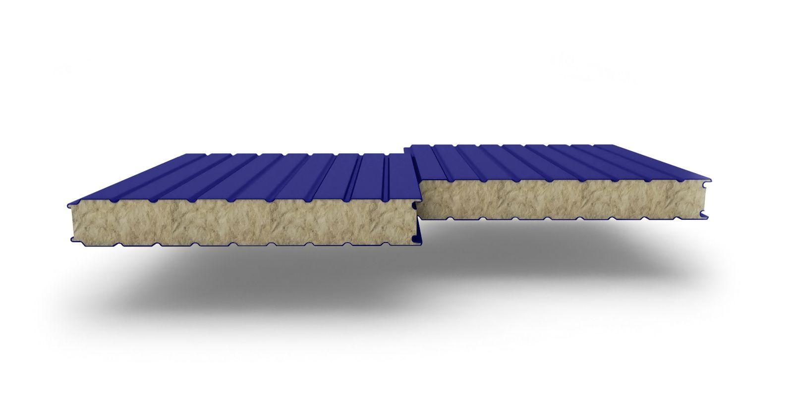 Стеновые трехслойные сэндвич-панели с наполнителем из минеральной ваты, 150 мм, ГОСТ, 1000 мм, изображение, фото | Сталь ТД