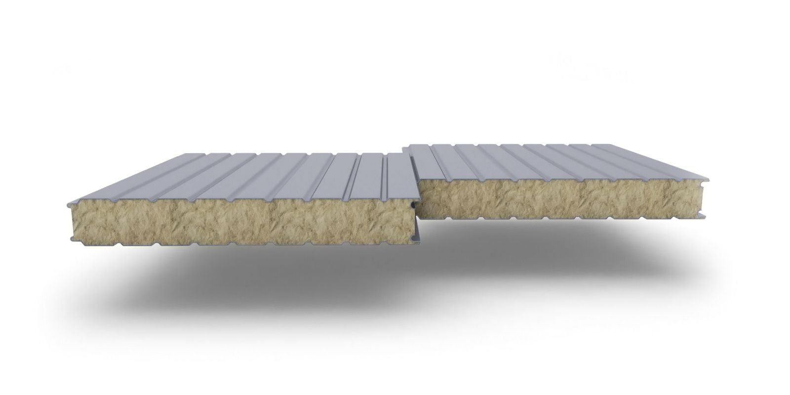 Стеновые трехслойные сэндвич-панели с наполнителем из минеральной ваты, 50 мм, ТУ, 1190 мм, изображение, фото | Сталь ТД