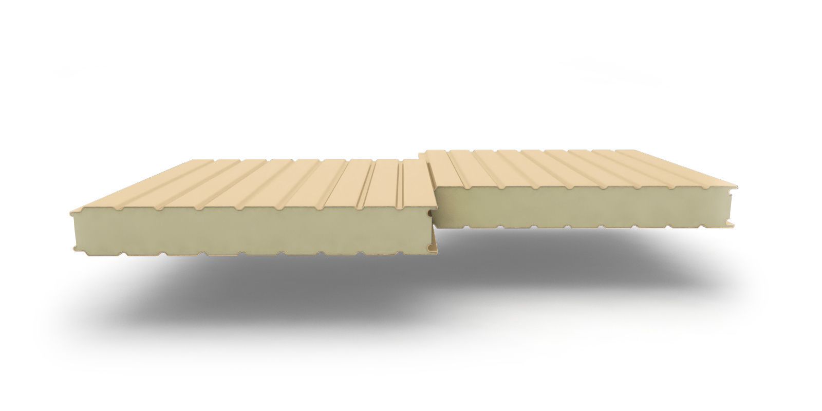 Стеновые трехслойные сэндвич-панели с наполнителем из пенополиизоцианурата, 220 мм, 1000 мм, изображение, фото | Сталь ТД