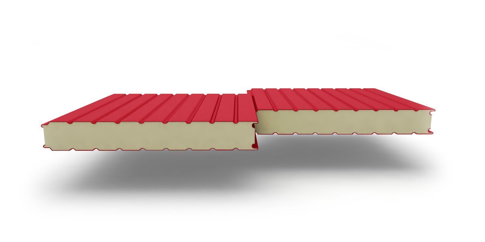 Стеновые трехслойные сэндвич-панели с наполнителем из пенополиизоцианурата, 60 мм, 1190 мм, изображение, фото | Сталь ТД