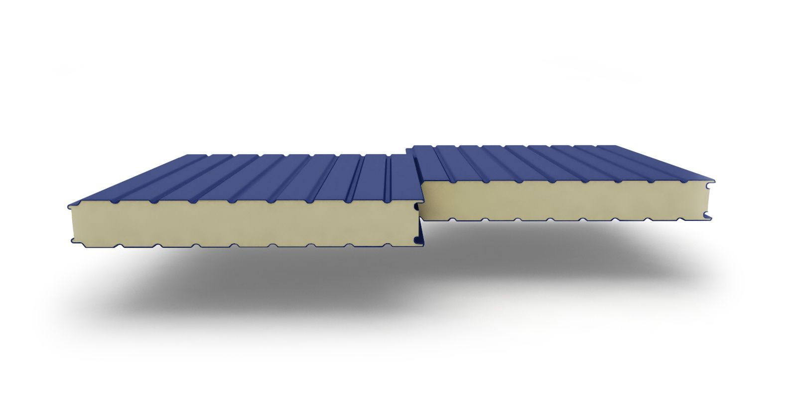 Стеновые трехслойные сэндвич-панели с наполнителем из пенополиизоцианурата, 80 мм, 1160 мм, изображение, фото | Сталь ТД