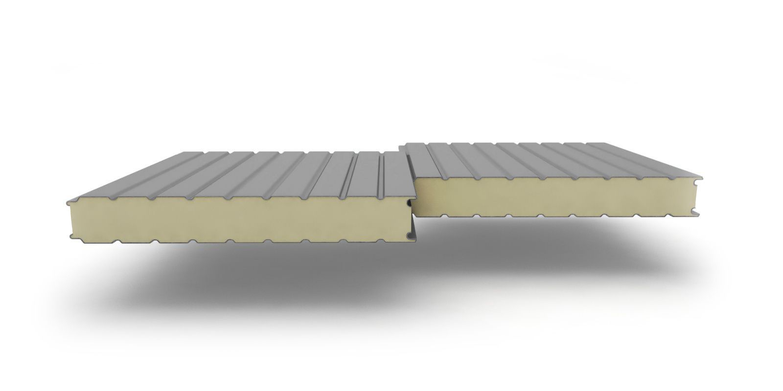 Стеновые трехслойные сэндвич-панели с наполнителем из пенополиизоцианурата, 60 мм, 1000 мм, изображение, фото | Сталь ТД