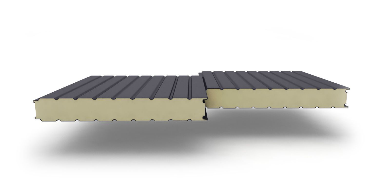 Стеновые трехслойные сэндвич-панели с наполнителем из пенополиизоцианурата, 30 мм, 1160 мм, изображение, фото | Сталь ТД