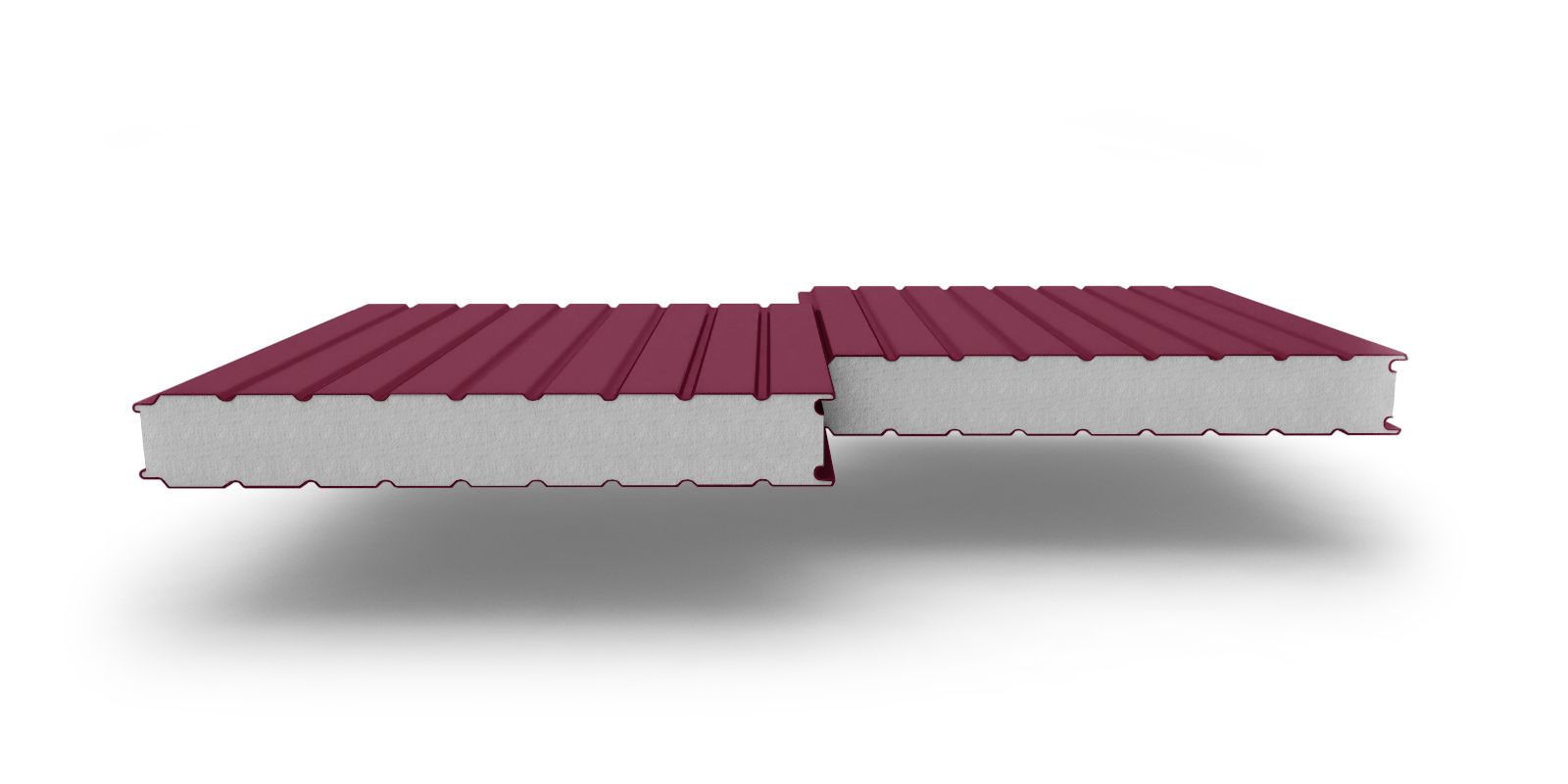 Стеновые трехслойные сэндвич-панели с наполнителем из пенополистирола, 50 мм, 1190 мм, изображение, фото | Сталь ТД