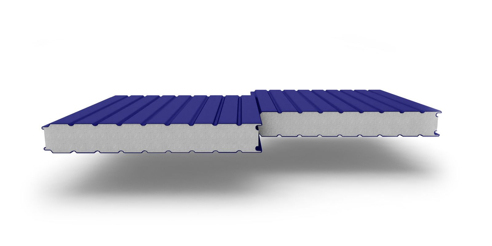 Стеновые трехслойные сэндвич-панели с наполнителем из пенополистирола, 200 мм, 1160 мм, изображение, фото | Сталь ТД