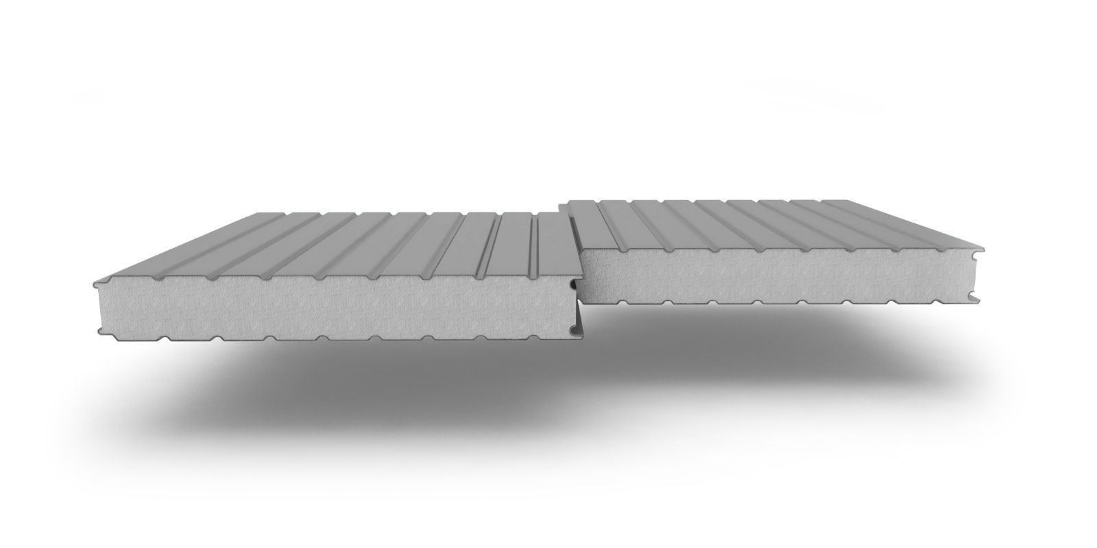 Стеновые трехслойные сэндвич-панели с наполнителем из пенополистирола, 200 мм, 1160 мм, изображение, фото | Сталь ТД