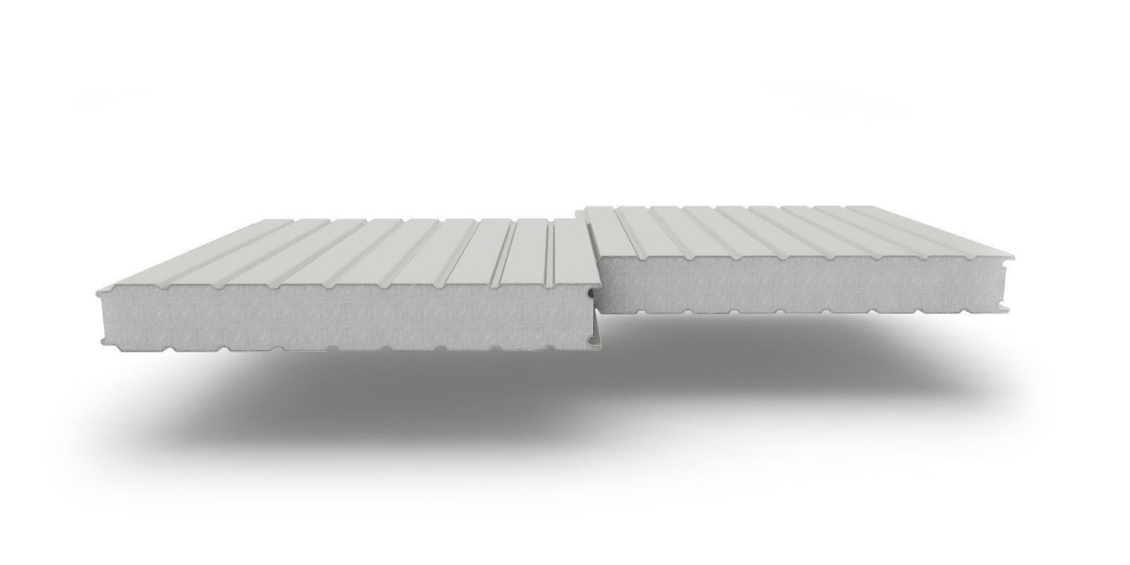 Стеновые трехслойные сэндвич-панели с наполнителем из пенополистирола, 150 мм, 1160 мм, изображение, фото | Сталь ТД