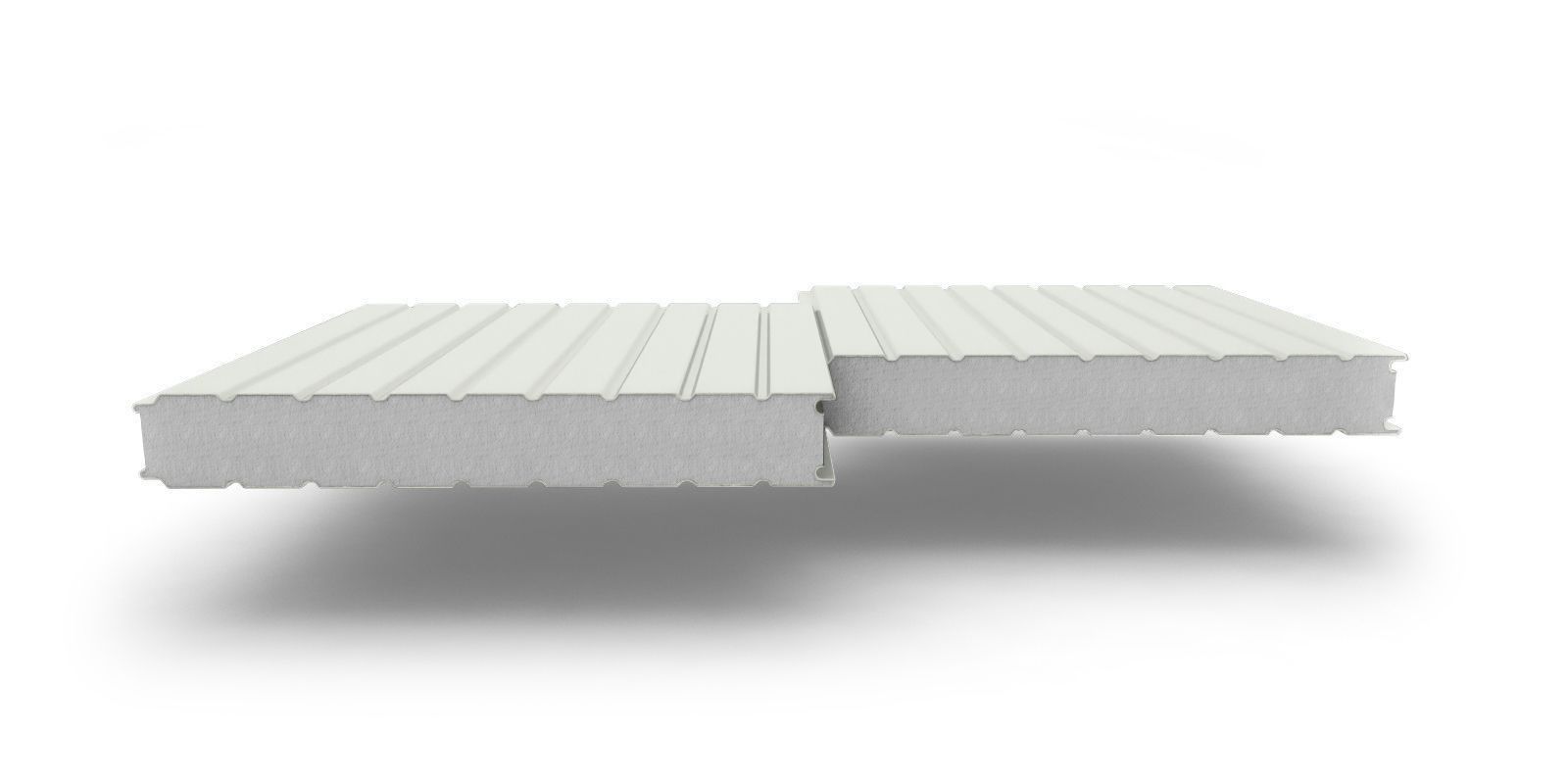 Стеновые трехслойные сэндвич-панели с наполнителем из пенополистирола, 120 мм, 1190 мм, изображение, фото | Сталь ТД