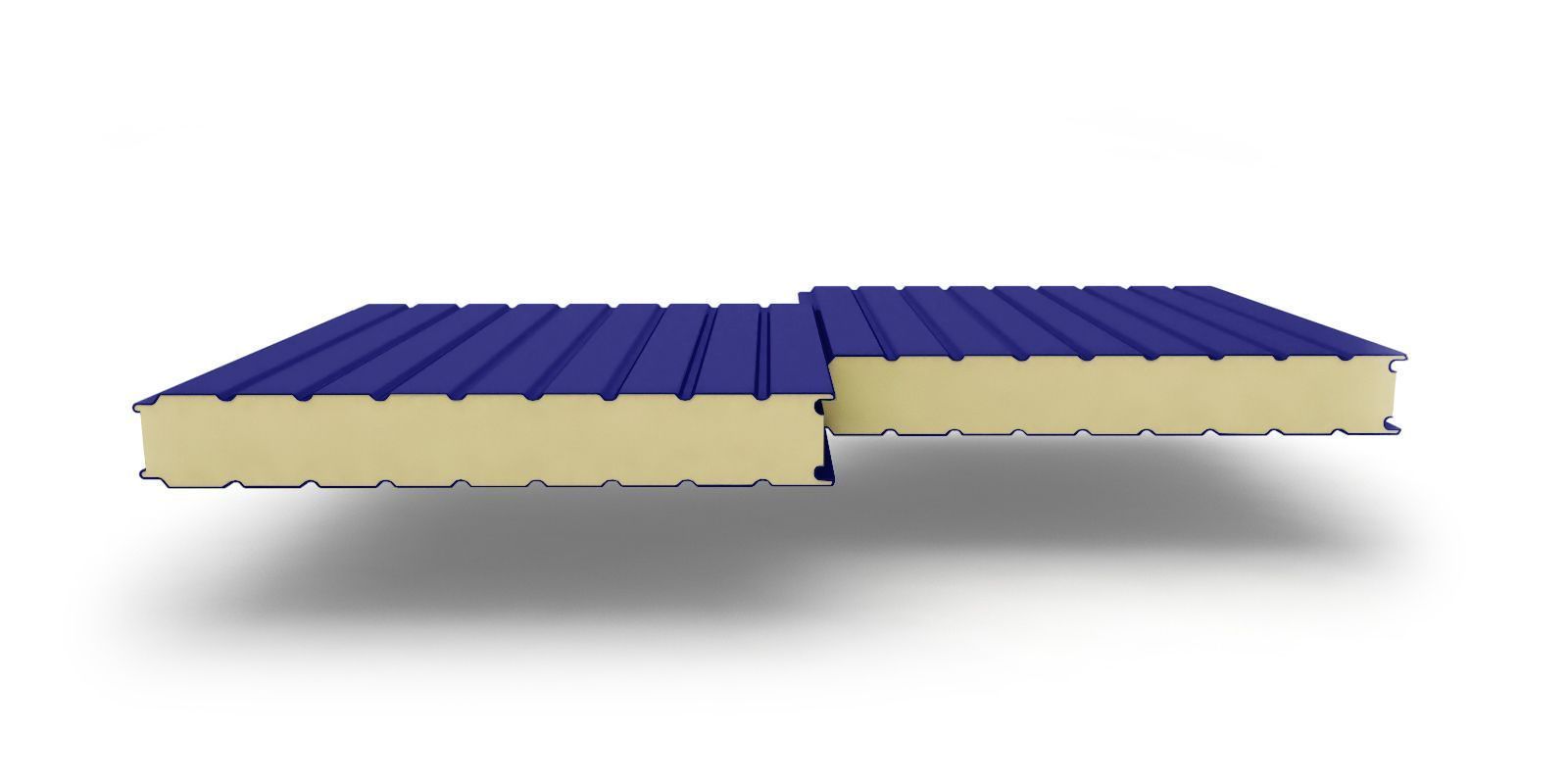 Стеновые трехслойные сэндвич-панели с наполнителем из пенополиуретана, 200 мм, 1160 мм, изображение, фото | Сталь ТД