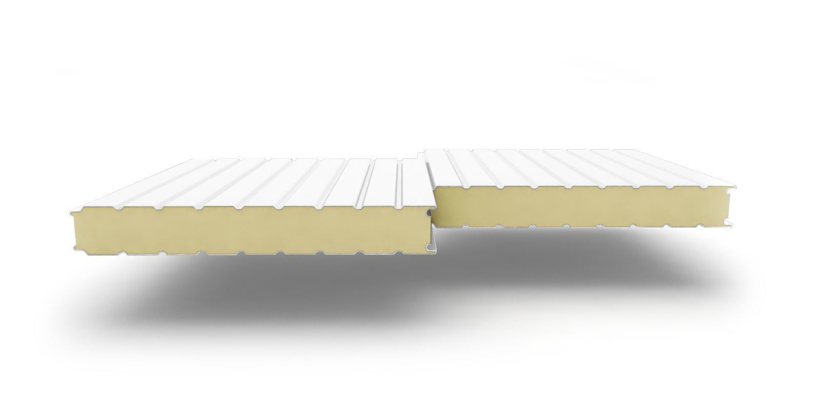 Стеновые трехслойные сэндвич-панели с наполнителем из пенополиуретана, 180 мм, 1160 мм, изображение, фото | Сталь ТД