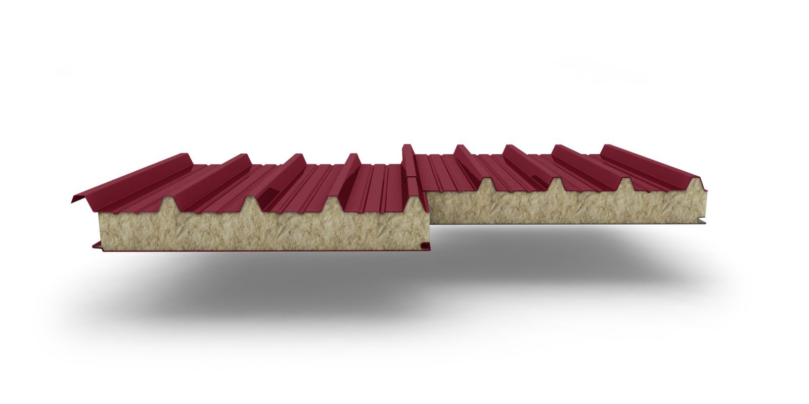 Кровельные трехслойные сэндвич-панели с наполнителем из минеральной ваты, 150 мм, ТУ, изображение, фото | Сталь ТД