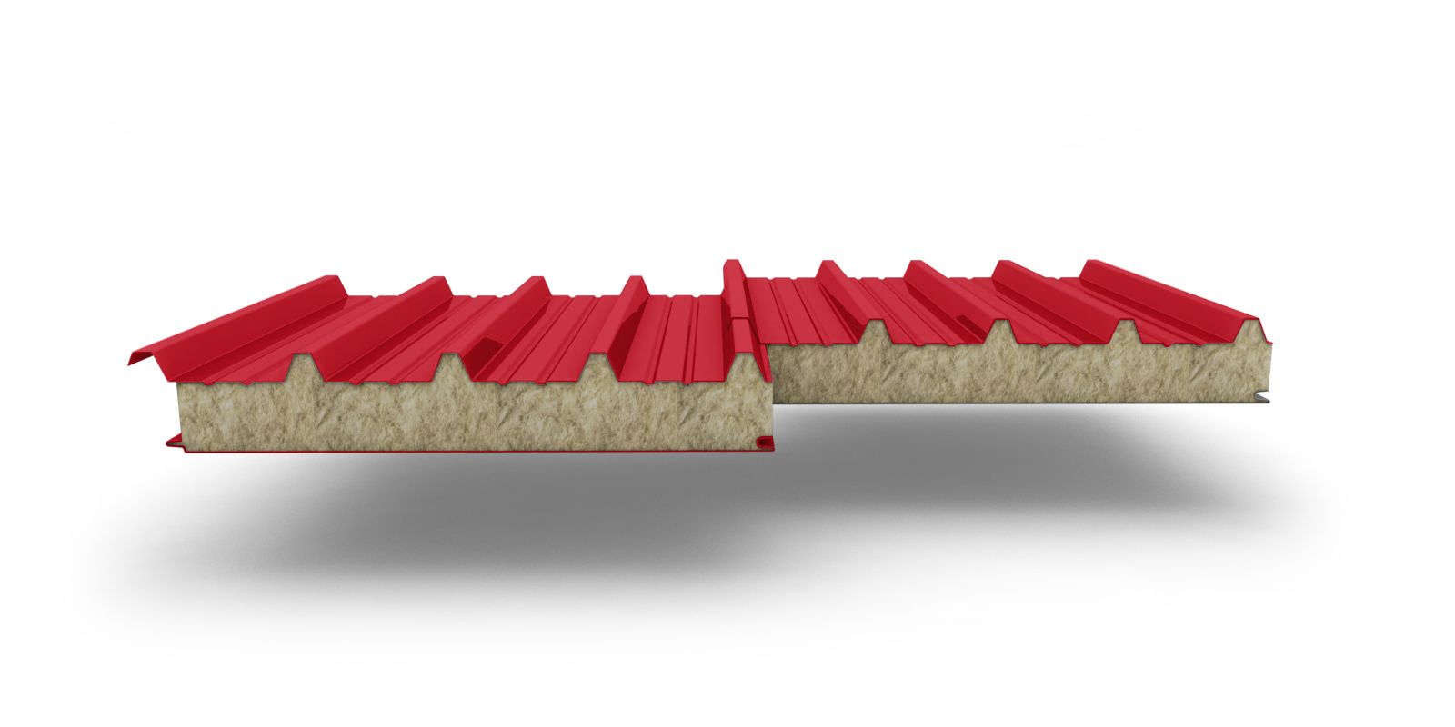 Кровельные трехслойные сэндвич-панели с наполнителем из минеральной ваты, 180 мм, ГОСТ, изображение, фото | Сталь ТД