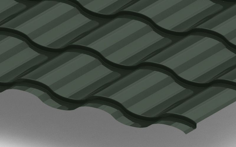 Металлочерепица Kredo с покрытием GreenCoat® Pural®, толщина 0,5 мм, изображение, фото | Сталь ТД