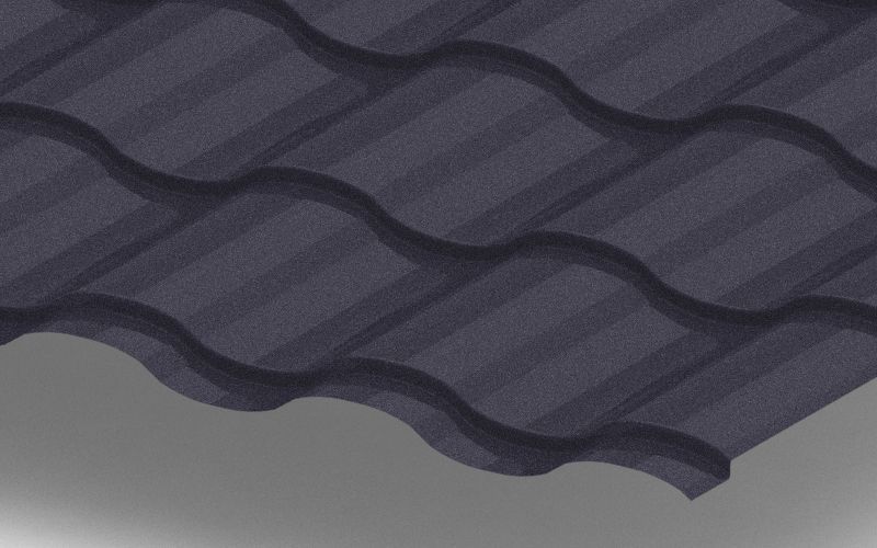Металлочерепица Kredo с покрытием Стальной бархат, толщина 0,5 мм, изображение, фото | Сталь ТД